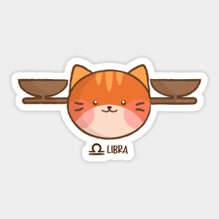 Libra Cat Sticker